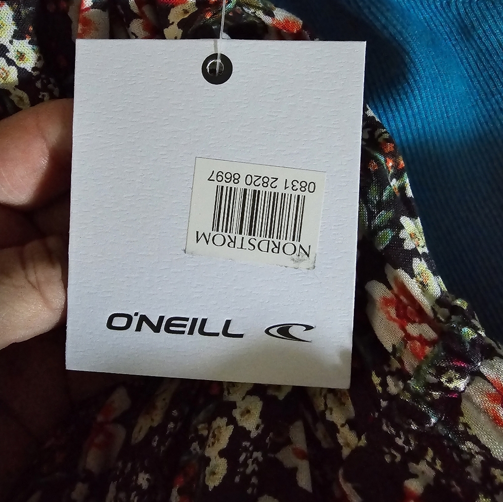 NWT O'Neill Floral Print Maxi Dress Size L - Picture 9 of 10